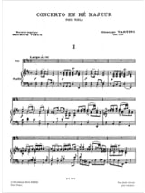 Konzert D-Dur - Viola - TARTINI - Partition - Alto